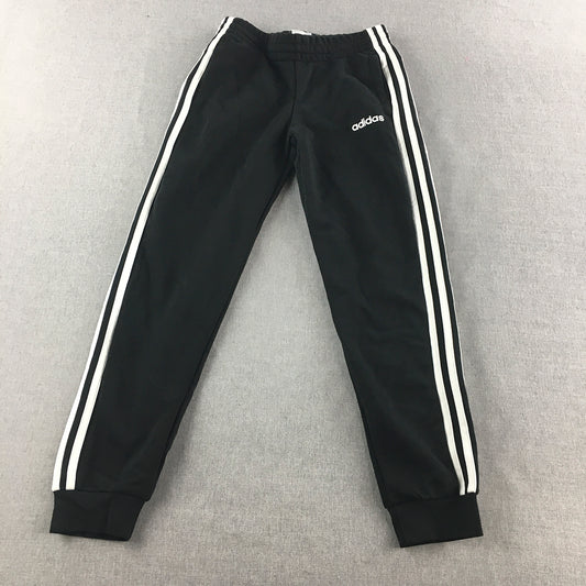 Adidas Kids Boys Tracksuit Pants Size 10 - 11 Years Black Logo Jogger