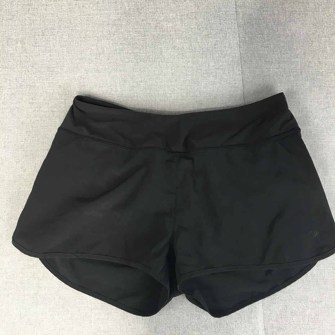 MPG Womens Running Shorts Size S Black Activewear Gym