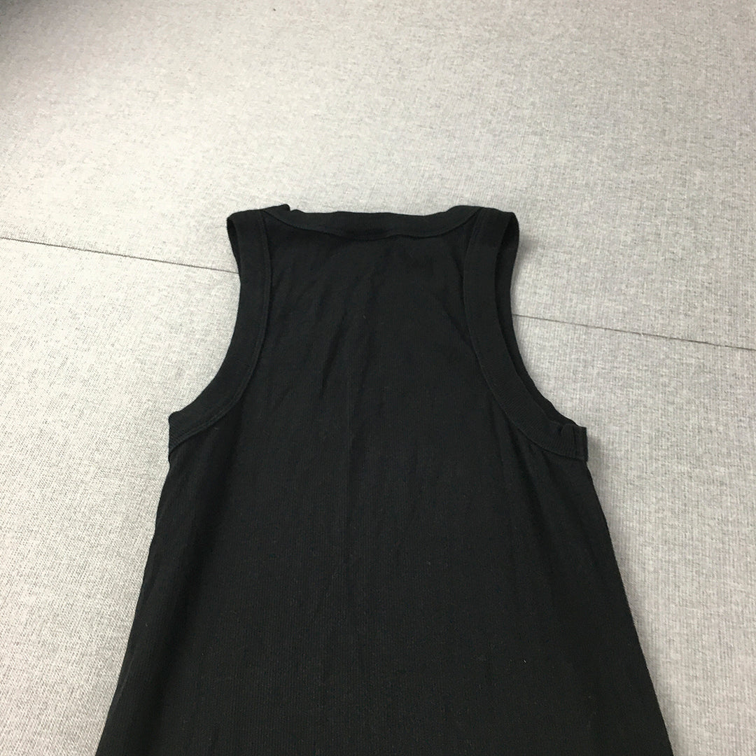 Seed Heritage Womens Dress Size XXXS Black Knit Stretch Sleeveless Midi