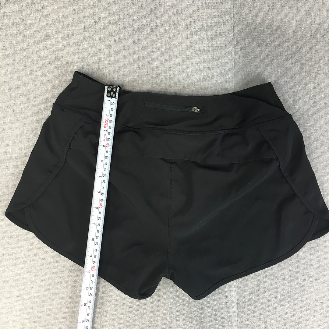 MPG Womens Running Shorts Size S Black Activewear Gym