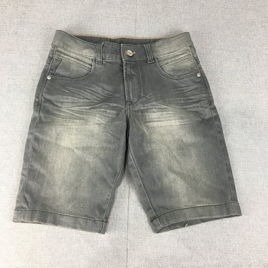 United Colors Of Benetton Kids Boys Denim Shorts Youth Size XL Grey Jorts