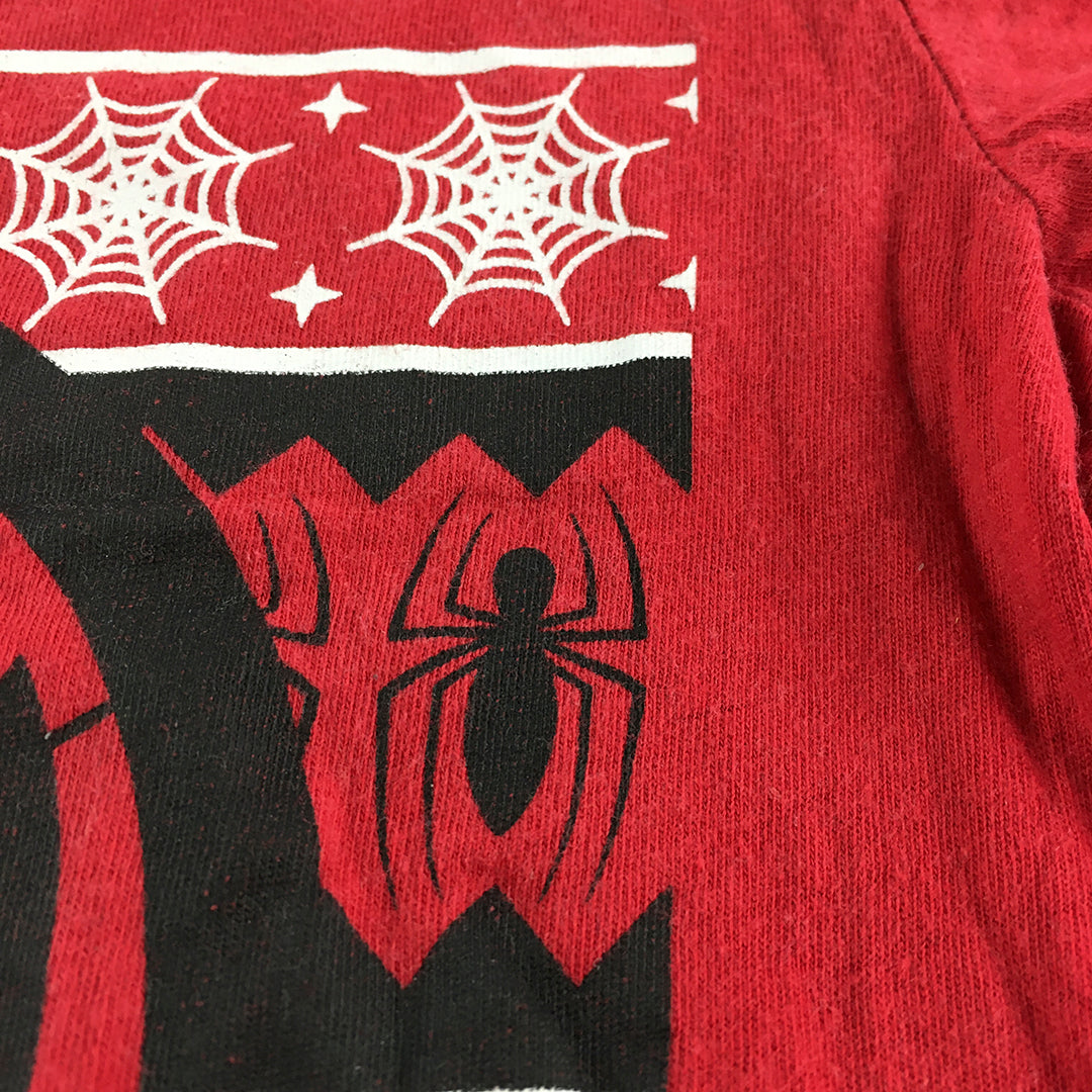 Spider-Man Kids Boys T-Shirt Size 6 Red Short Sleeve Marvel Spiderman