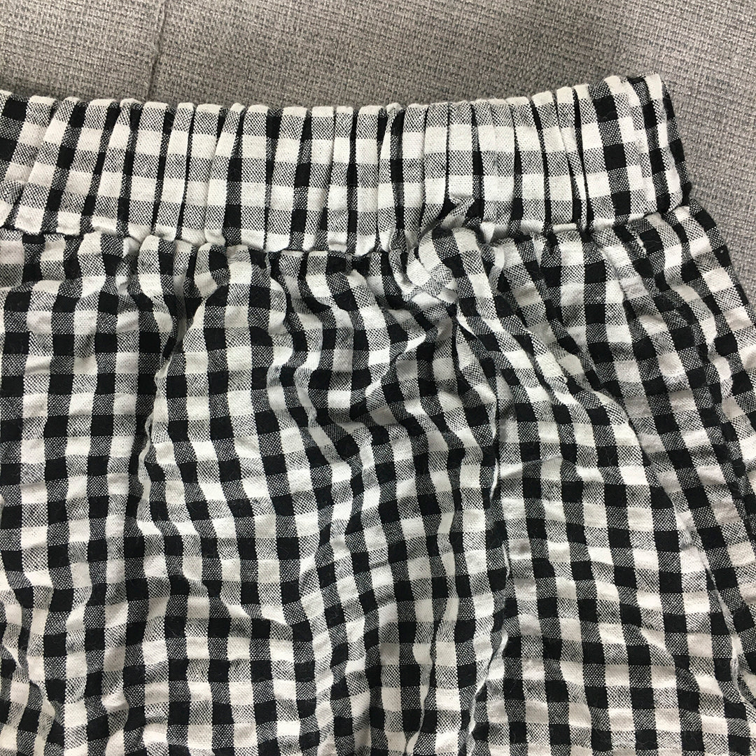 Minx Sleep Womens Shorts Size 18 Black White Checkered Sleepwear Pajama