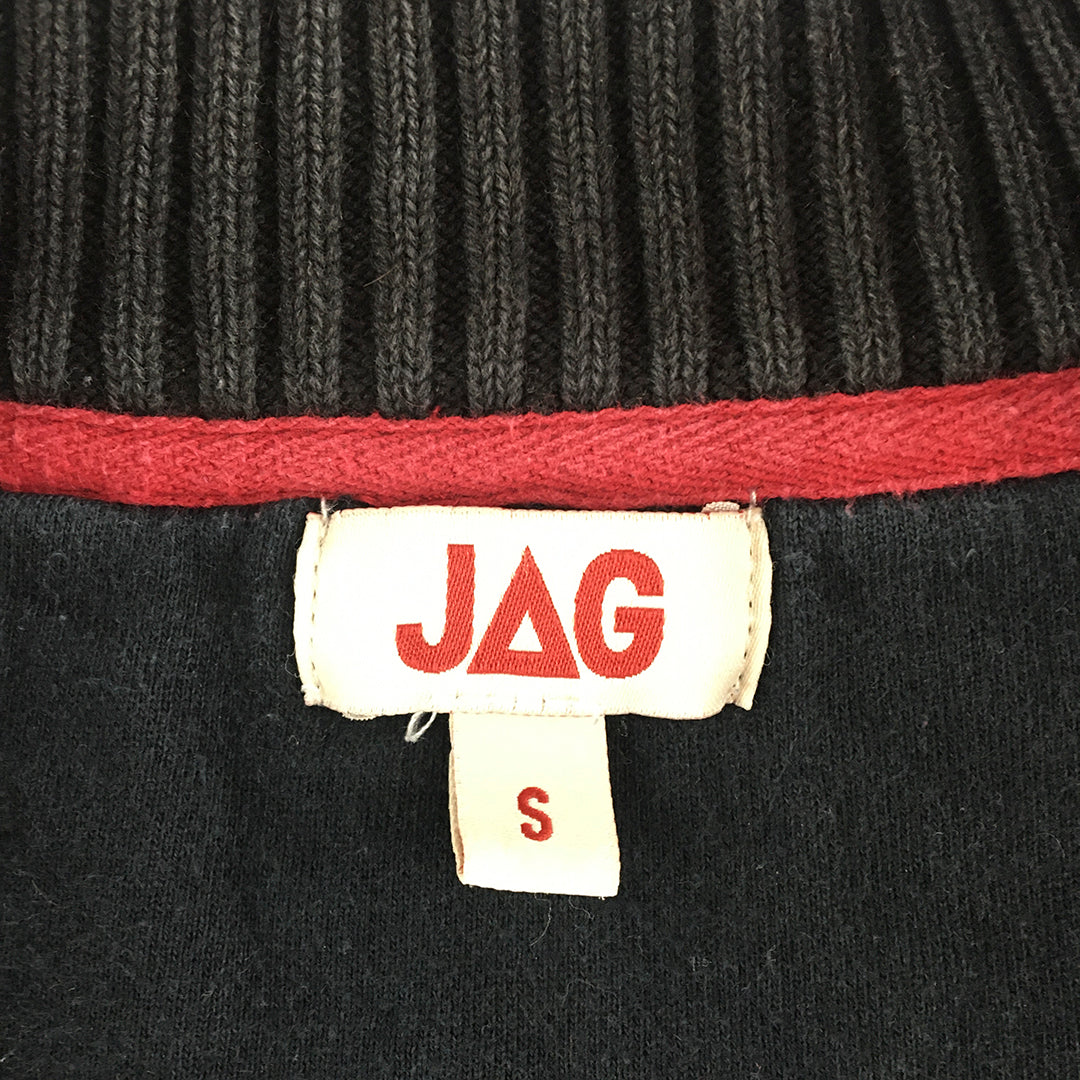 Jag Mens Jacket Size S Black Mock Neck Zip-Up Pockets Coat