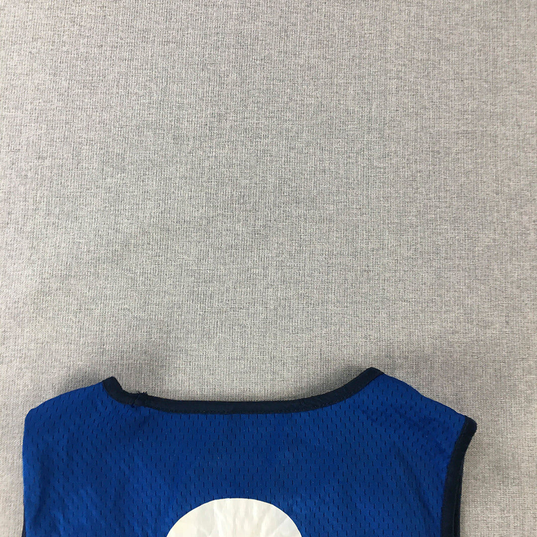 NBL Mens Basketball Jersey Size M Blue Sleeveless Singlet Shirt