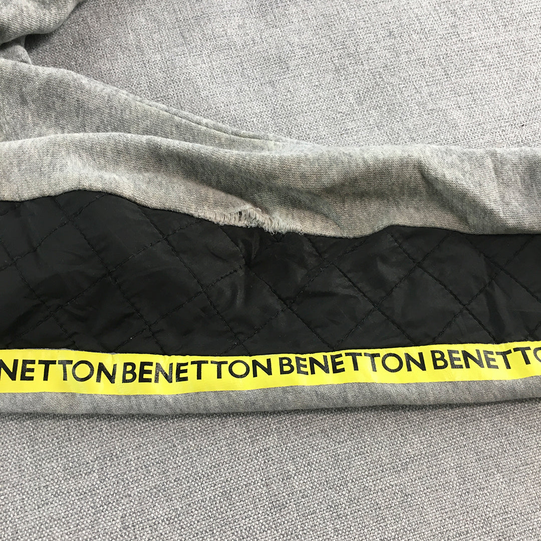 United Colors Of Benetton Kids Boys Tracksuit Pants Size 2 Toddler Grey Jogger