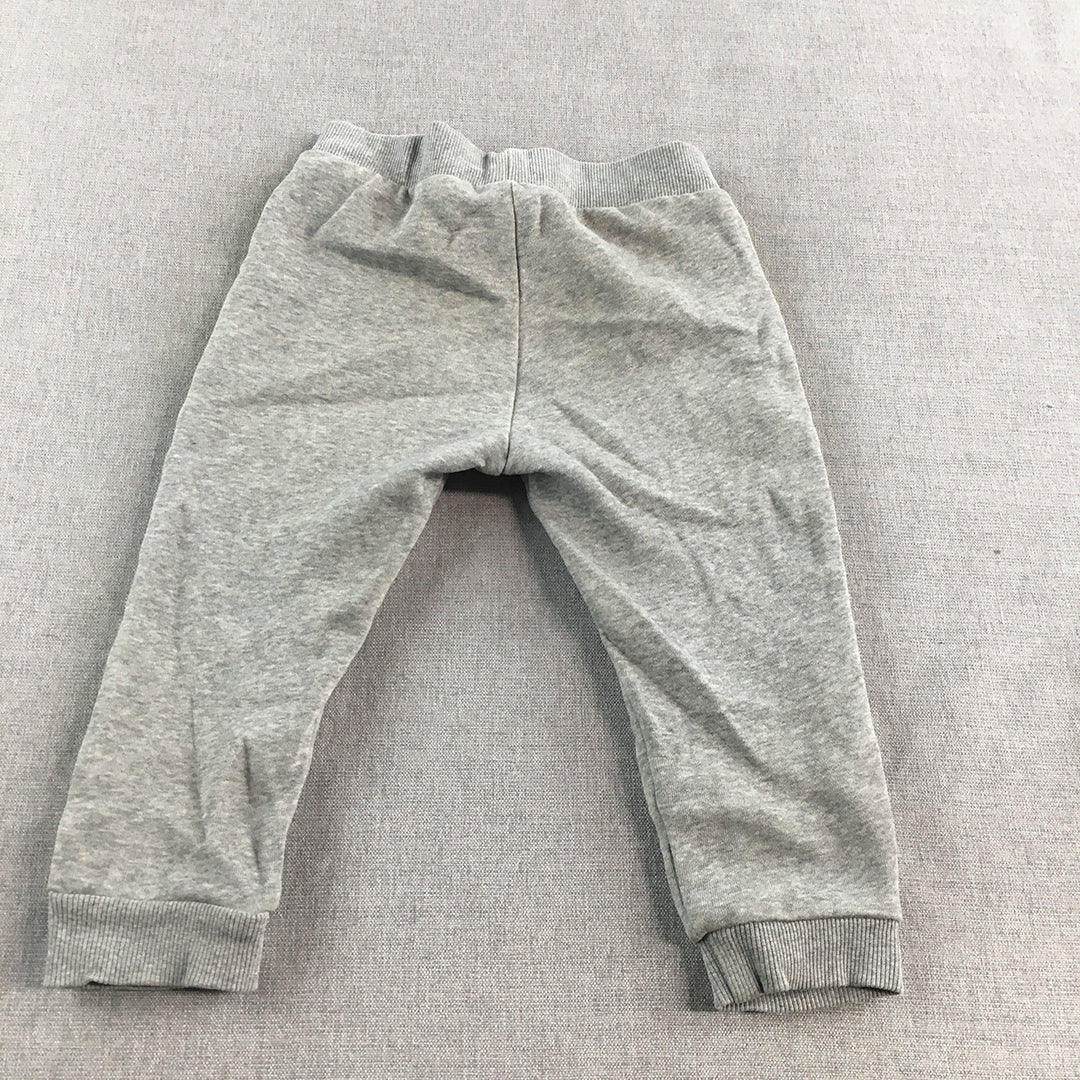 United Colors Of Benetton Kids Boys Tracksuit Pants Size 2 Toddler Grey Jogger