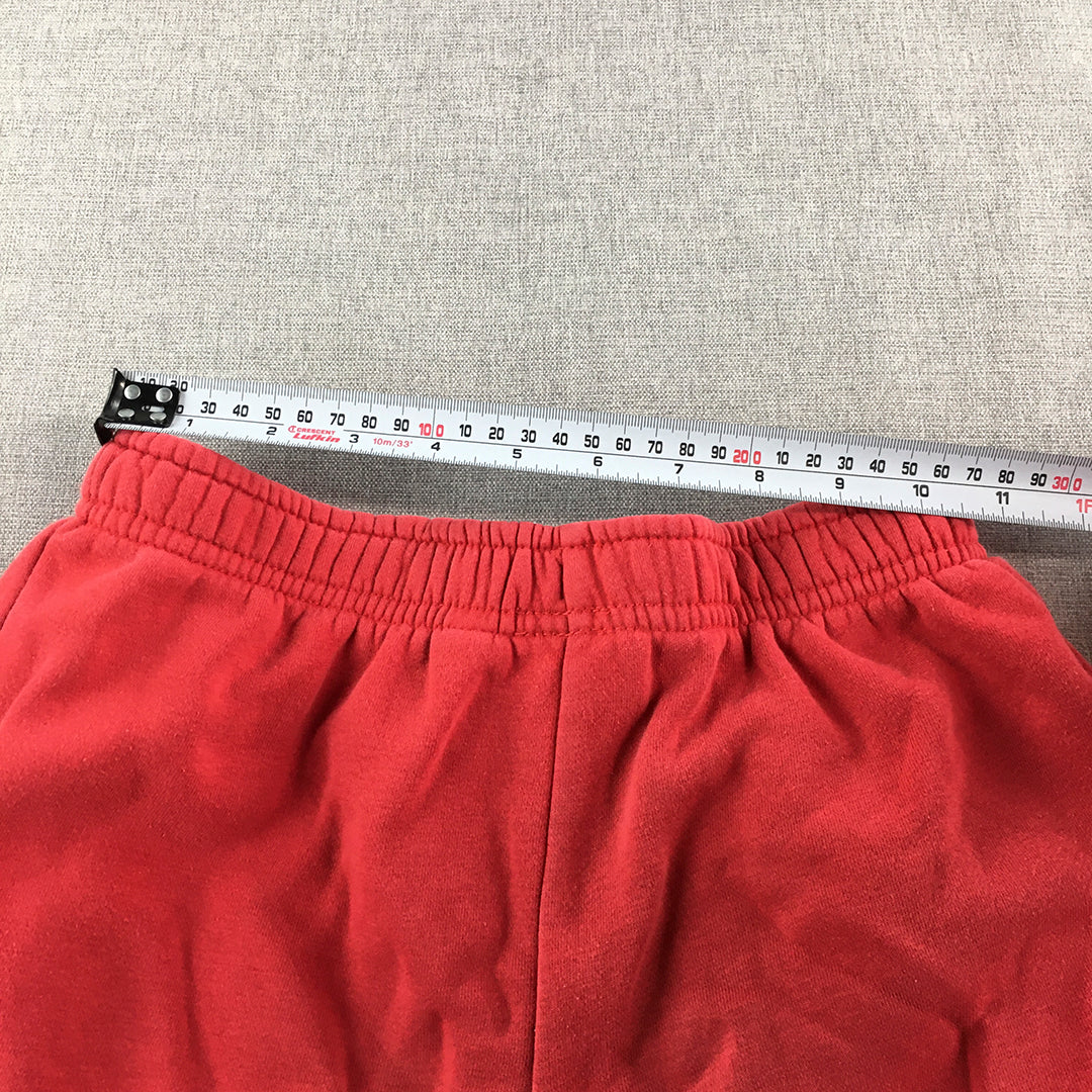 FILA Kids Boys Tracksuit Pants Size 10 Red Logo Pockets Jogger