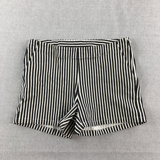 Alice In The Eve Womens Shorts  Size 10 Black Striped