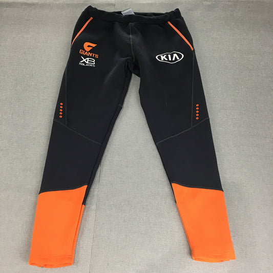 GWS Giants Mens Tracksuit Pants Size M Grey Orange AFL Football Jogger