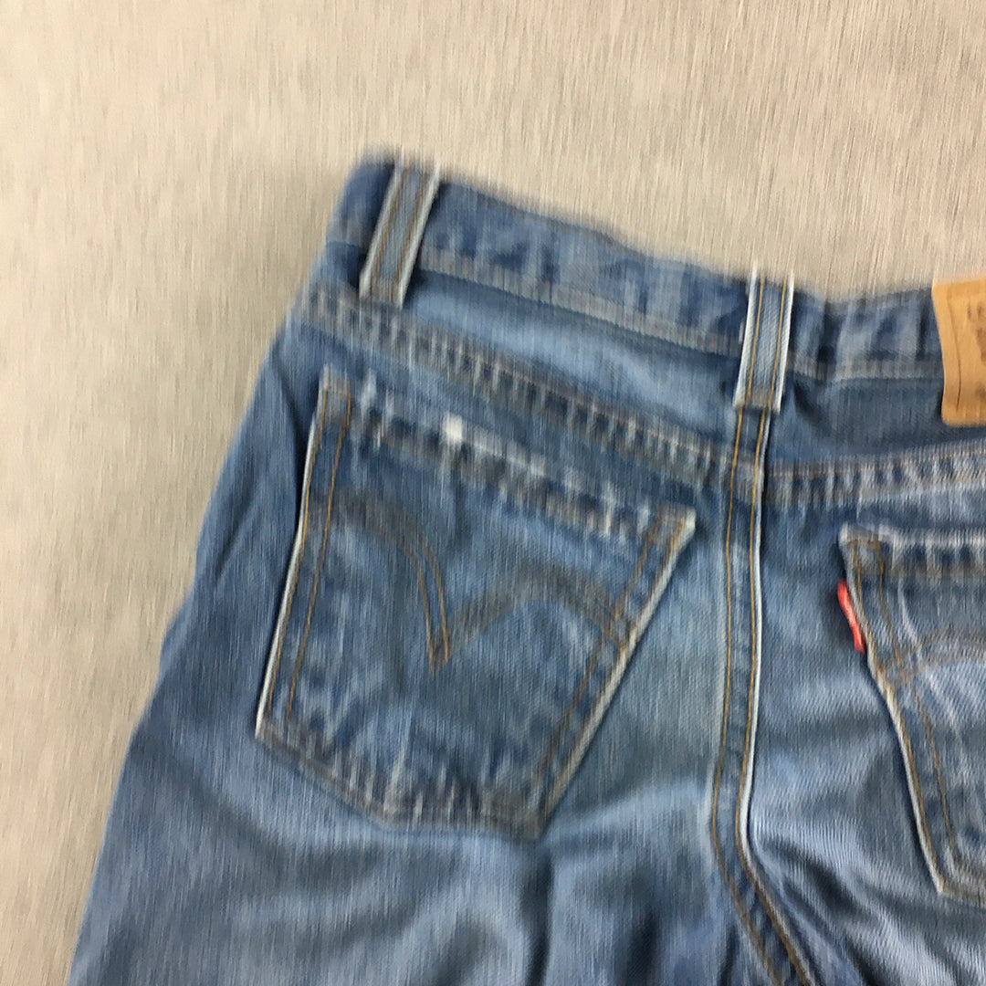 Levi's Kids Girls Denim Shorts Size 6 Blue Pockets Distressed