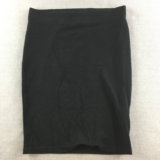 Banana Republic Womens Midi Skirt Size M Black Straight