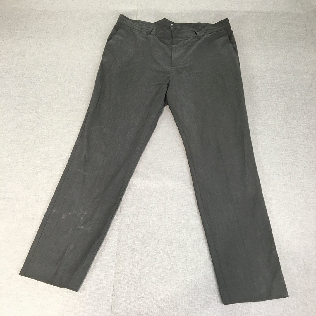 H&M Mens Dress Pants Size 38 Grey Pockets Straight Leg