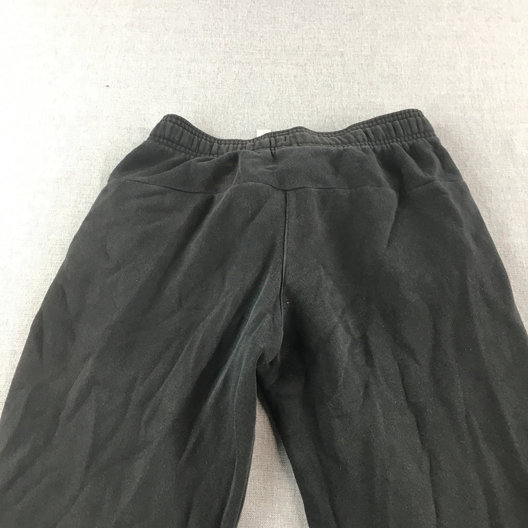 Adidas Kids Boys Tracksuit Pants Size 11 - 12 Years Black Logo Jogger