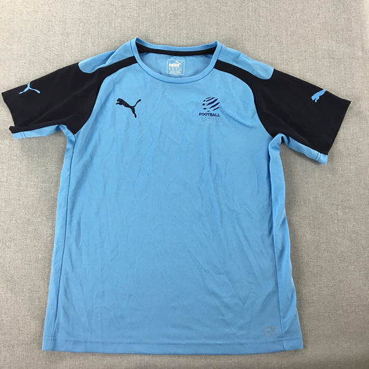 Puma Football NSW Institute Jersey Kids Boys Size 16 Years Blue Shirt