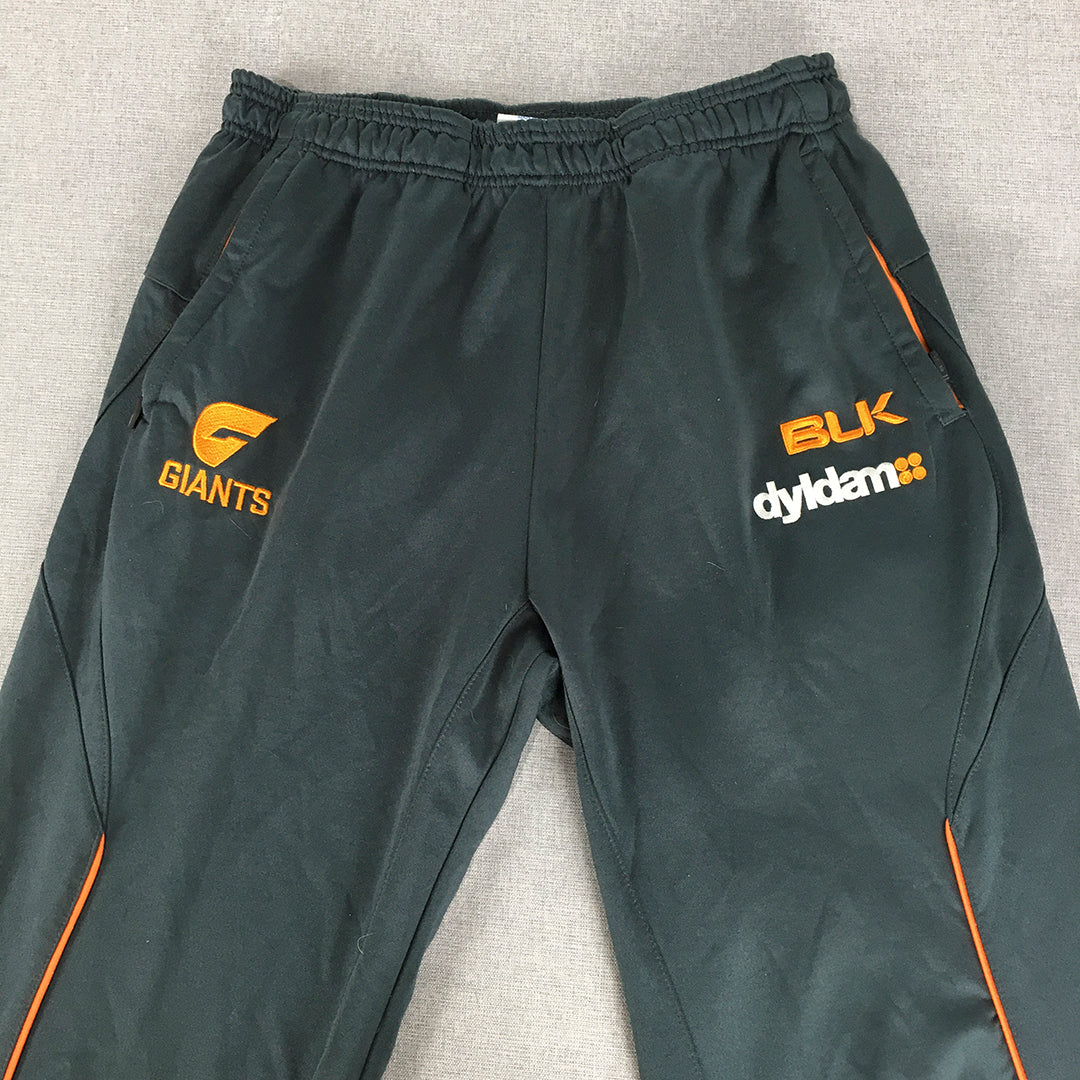 GWS Giants Mens Tracksuit Pants Size M Grey AFL Football Jogger