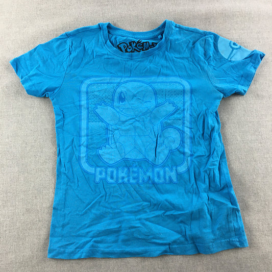 Pokemon Kids Boys T-Shirt Size 6 Blue Squirtle Short Sleeve Top