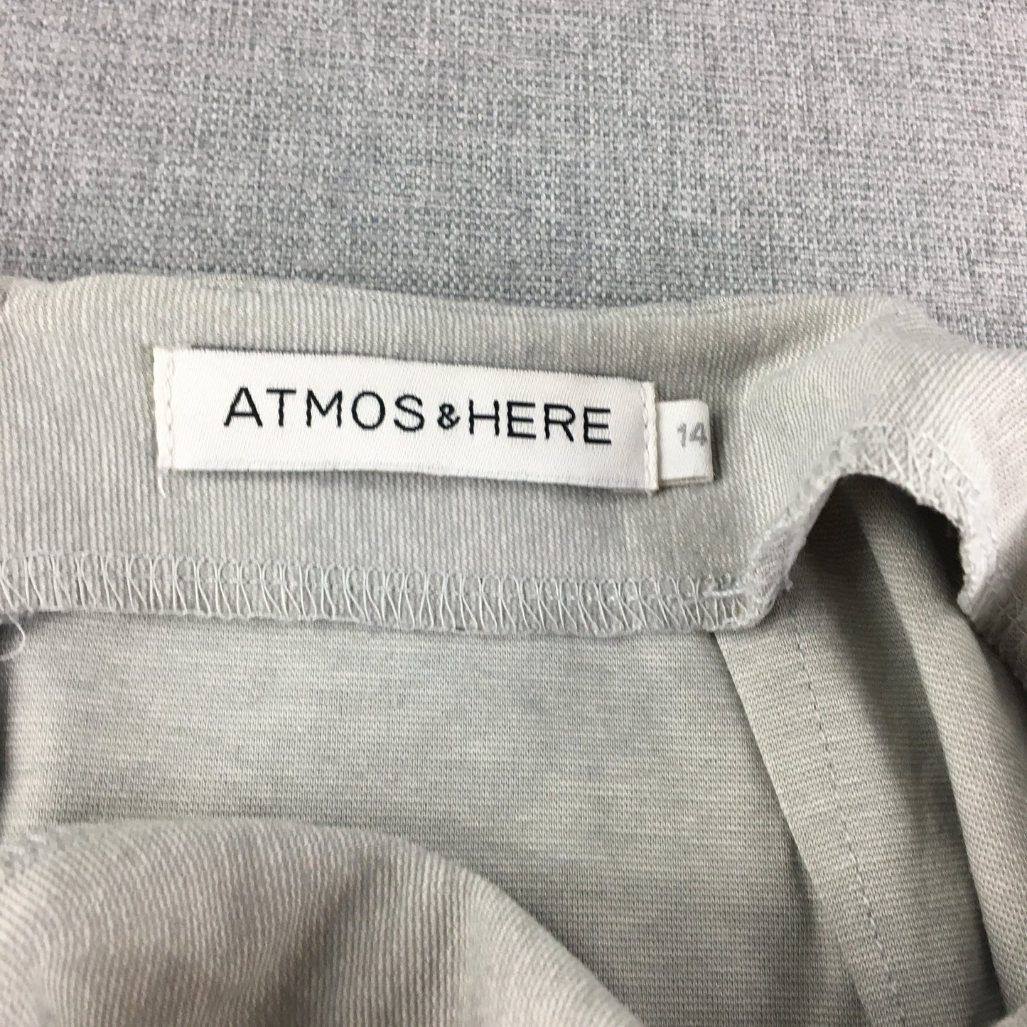 Atmos & Here Womens Mini Skirt Size 14 Grey Straight