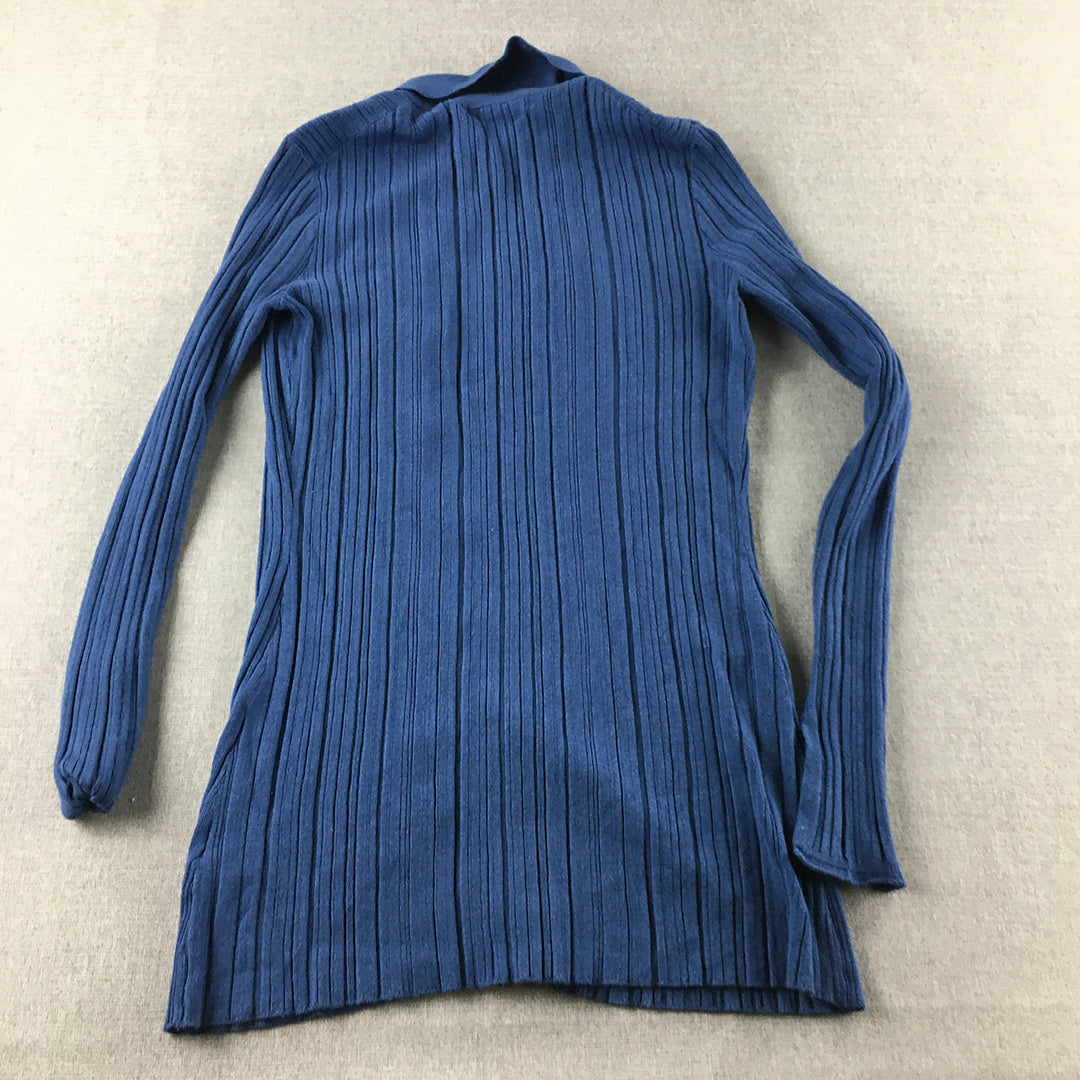 Dazie Womens Cardigan Sweater Size S Blue Button Up Knit