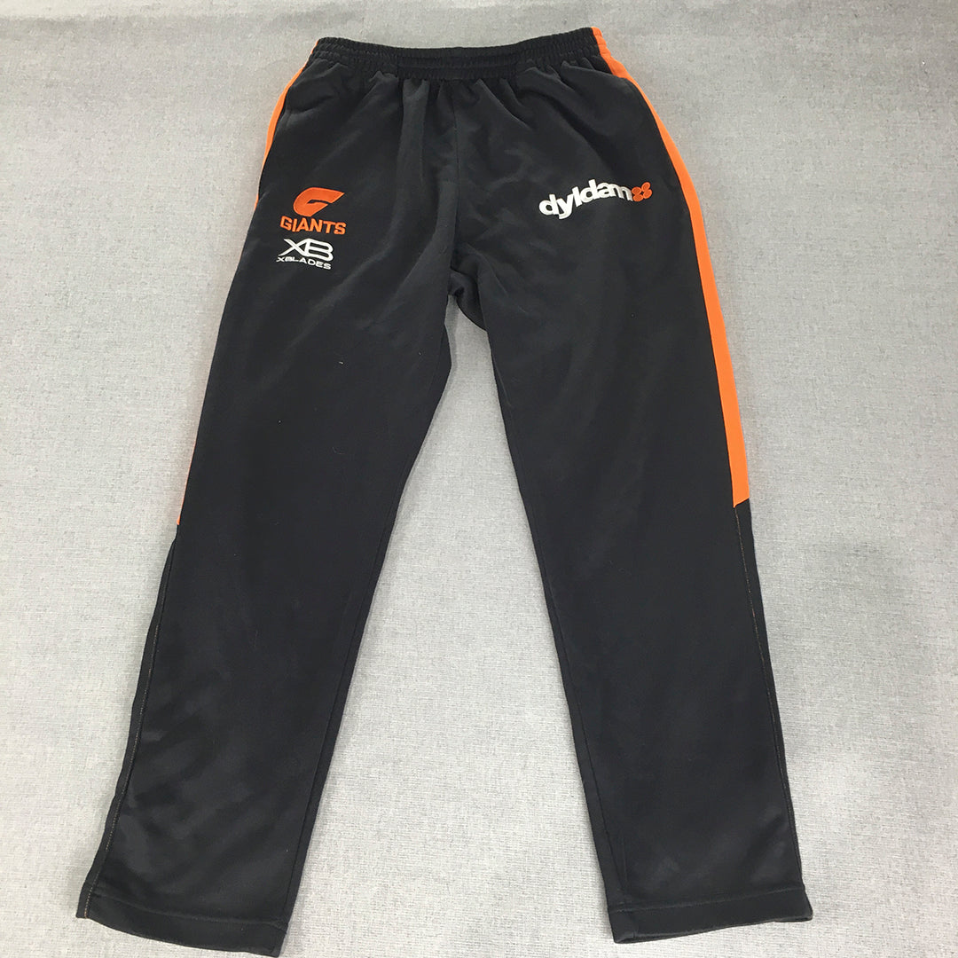 GWS Giants Mens Tracksuit Pants Size S Grey AFL Football Jogger X-Blades