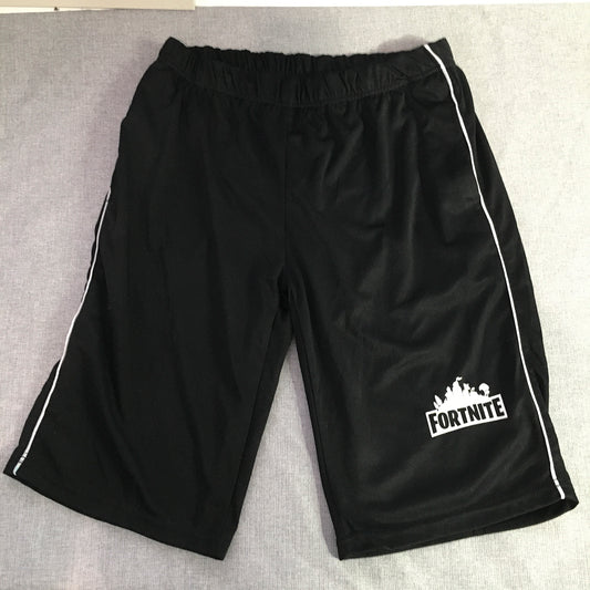 Fortnite Kids Boys Shorts Size 14 (Youth XL) Black Logo Elastic Waist