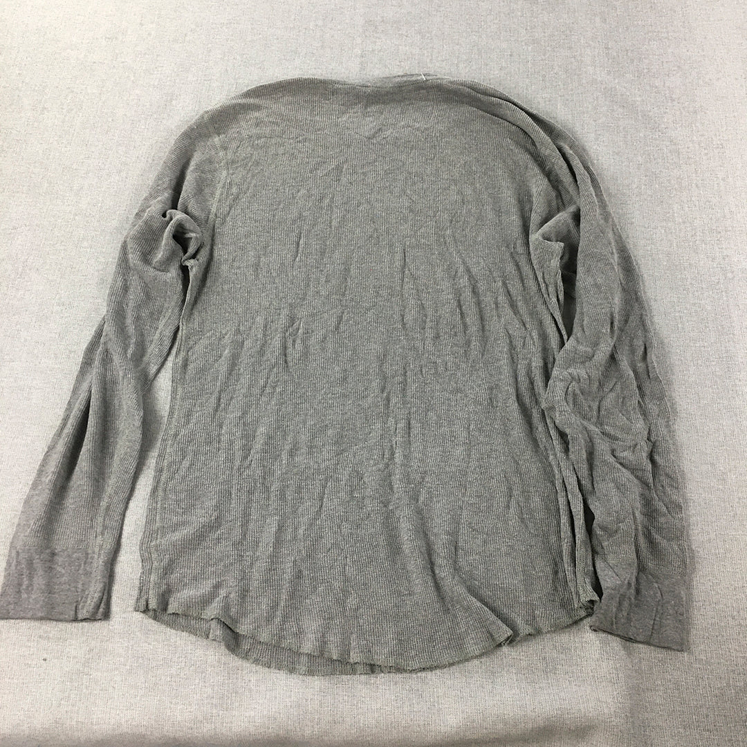 Blake Bears USA College Mens Thermal Shirt Size L Grey University NCAA