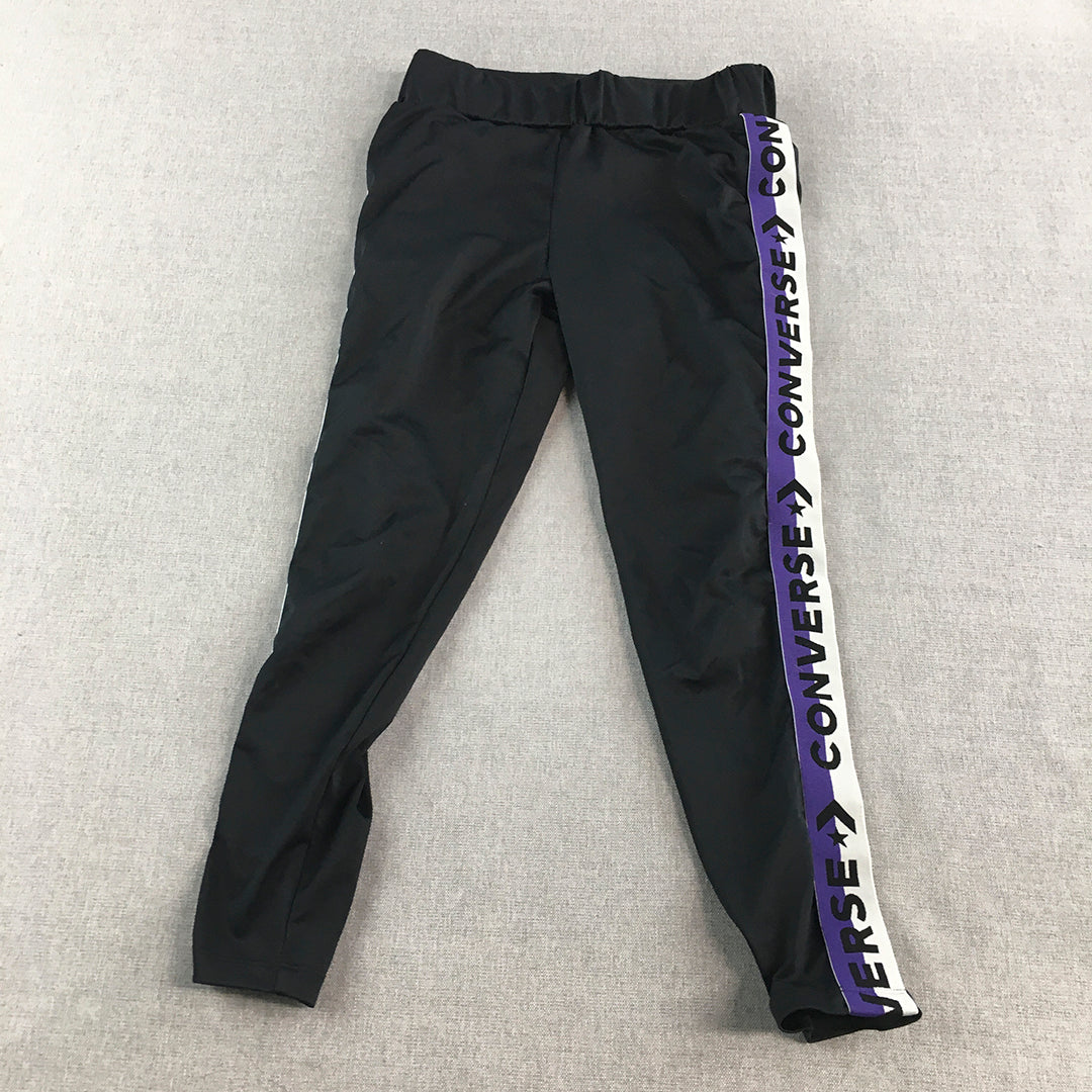 Converse Kids Girls Leggings Youth Size M (10 - 12 Years) Black Activewear Pants