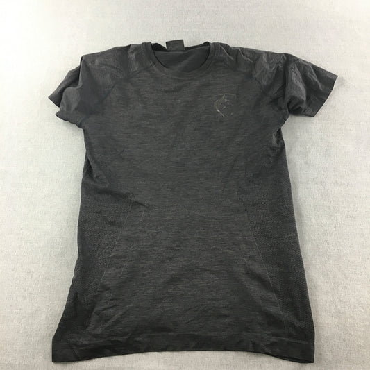 Alphalete Mens T-Shirt Size L Black Logo Workout Gym Athletic Tee