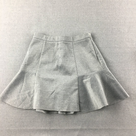 Zeitgeist Womens Mini Skirt Size 6 Grey A-Line