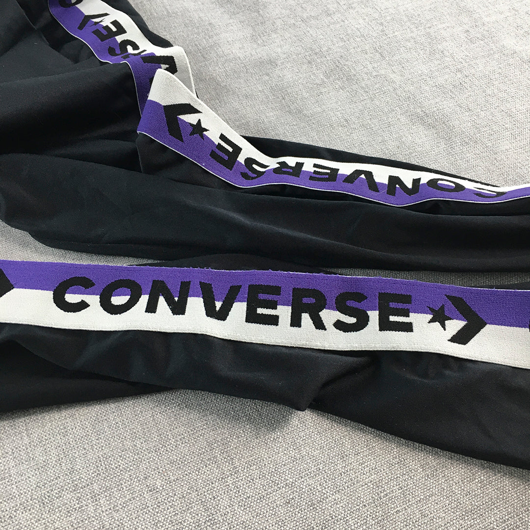 Converse Kids Girls Leggings Youth Size M (10 - 12 Years) Black Activewear Pants