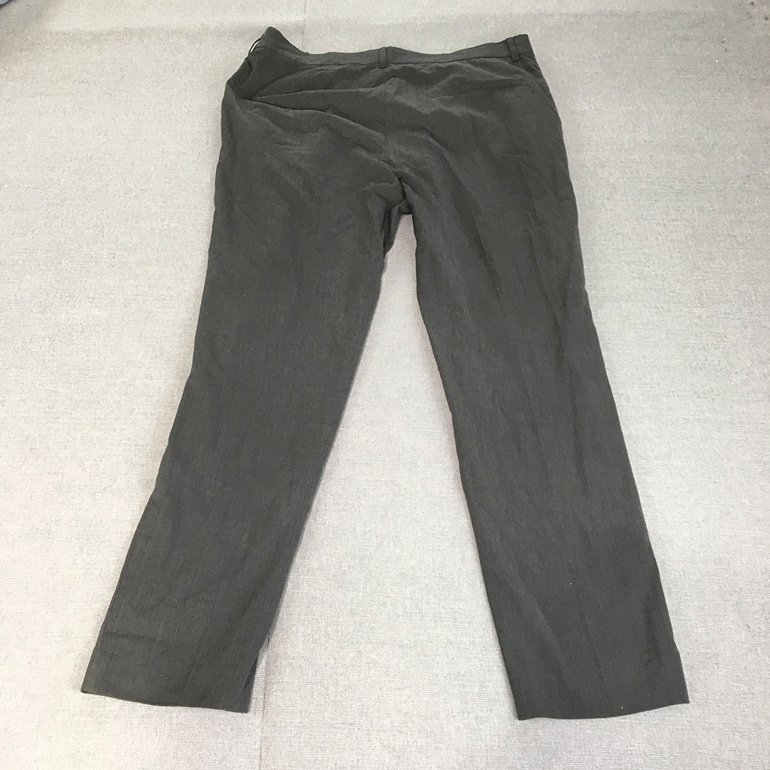 H&M Mens Dress Pants Size 38 Grey Pockets Straight Leg