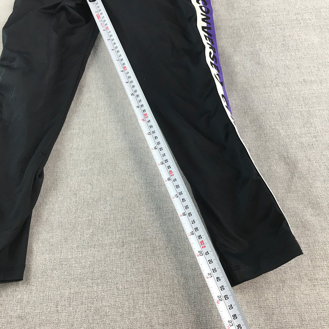 Converse Kids Girls Leggings Youth Size M (10 - 12 Years) Black Activewear Pants