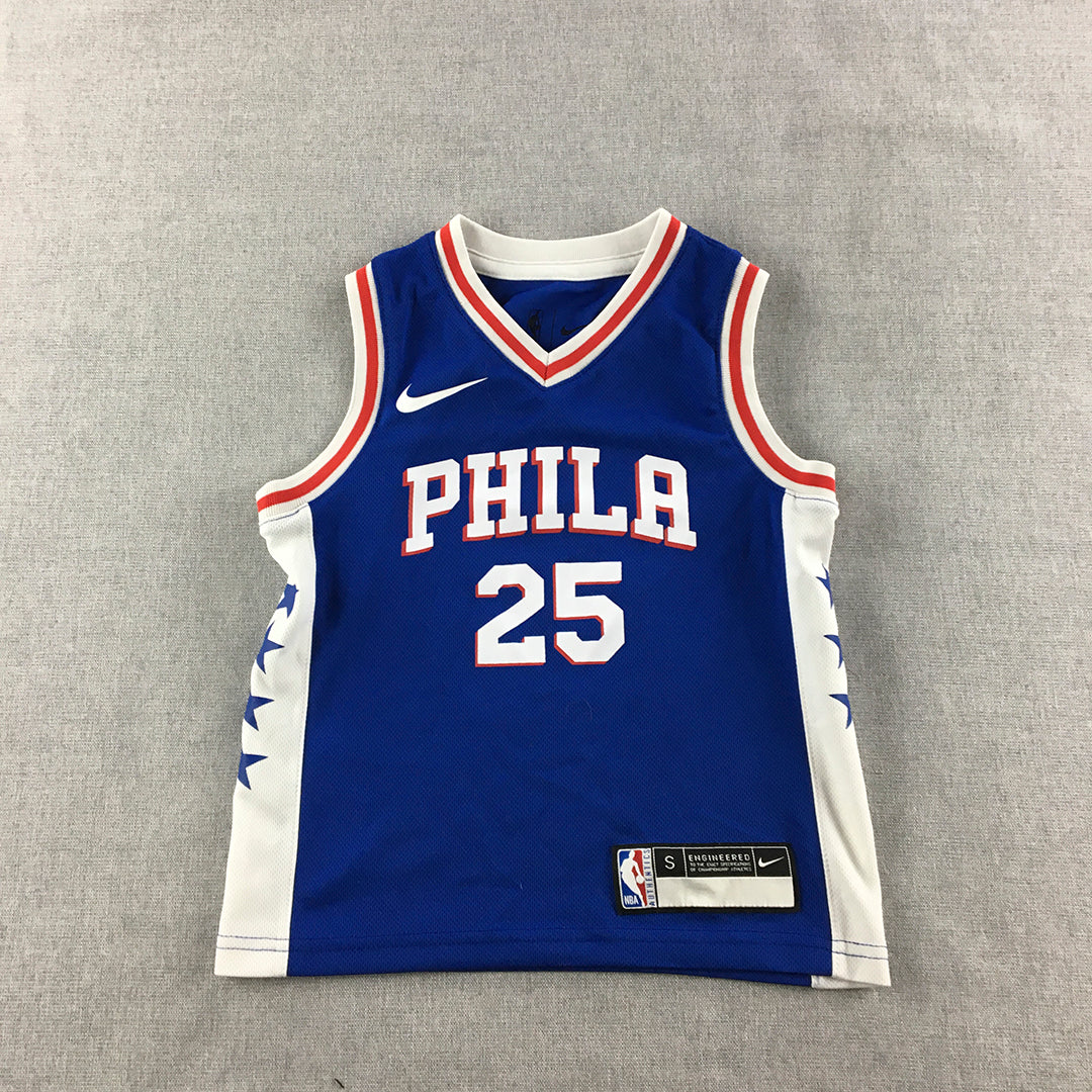 Ben Simmons Philadelphia 76ers Jersey Kids Boys Size S NBA Basketball Nike Shirt