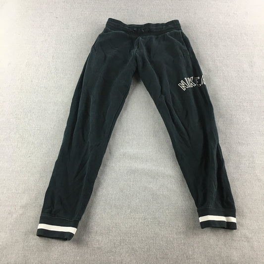 Nike Air Kids Boys Jogger Pants Youth Size S Black Logo Jogger