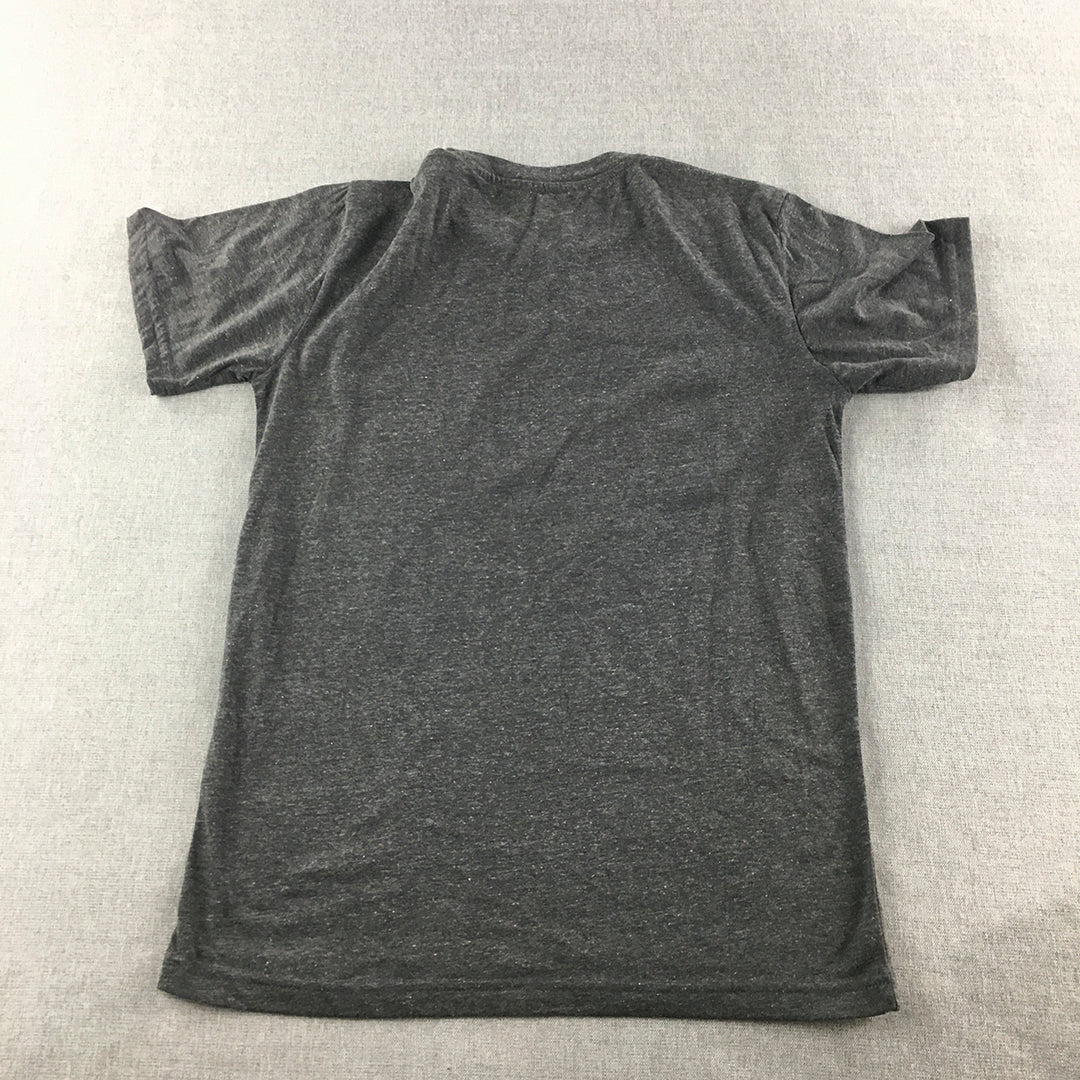 RBX Active Kids Boys T-Shirt Youth Size L (14/16) Grey Soccer Football Tee