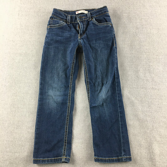 Levi's Kids Jeans Size 4 - 5 Years Blue Straight Leg Dark Wash Denin