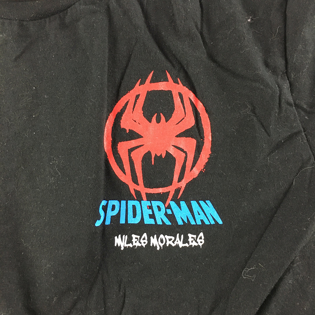 Spider-Man Kids Boys T-Shirt Size 11 - 12 Years Black Spiderman Marvel Top