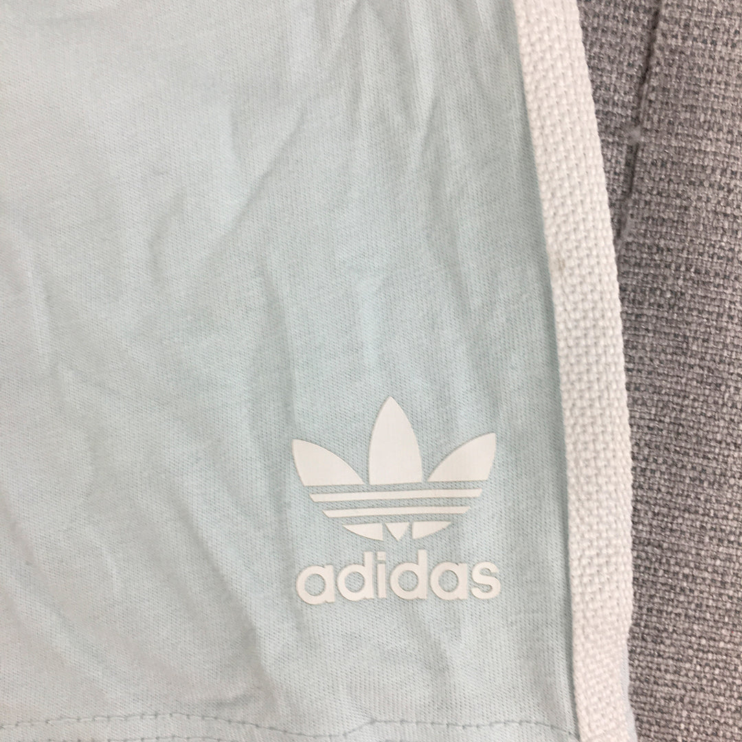 Adidas Kids Girls Shorts Size 18 - 24 Months (2) Baby Toddler Blue Logo Stretch