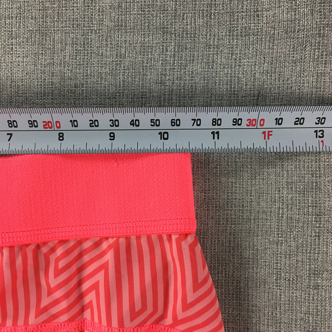 Adidas Techfit Womens Shorts Size XS Pink Logo Climalite Athletic Gym