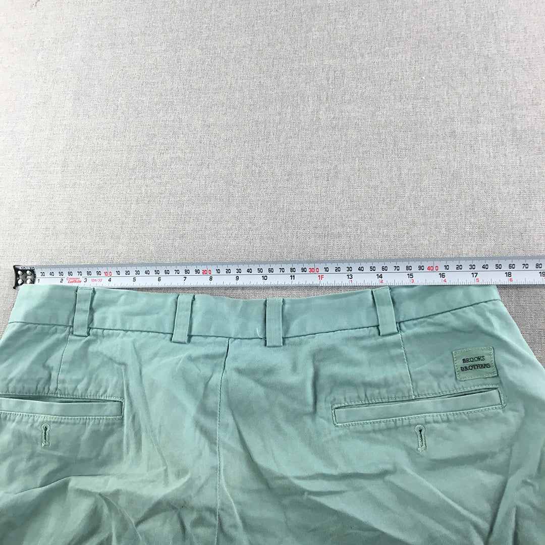 Brooks Brothers Mens Shorts Size 36 Blue Pockets Chino