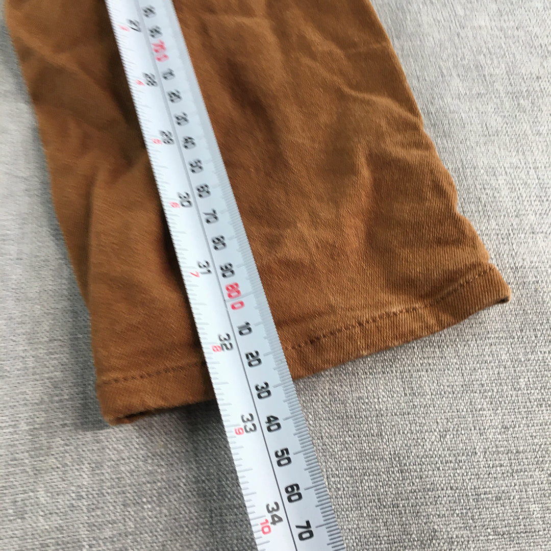 Uniqlo Kids Boys Chino Pants Size 9 - 10 Brown Pockets Trousers