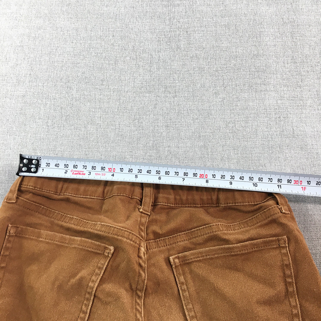 Uniqlo Kids Boys Chino Pants Size 9 - 10 Brown Pockets Trousers