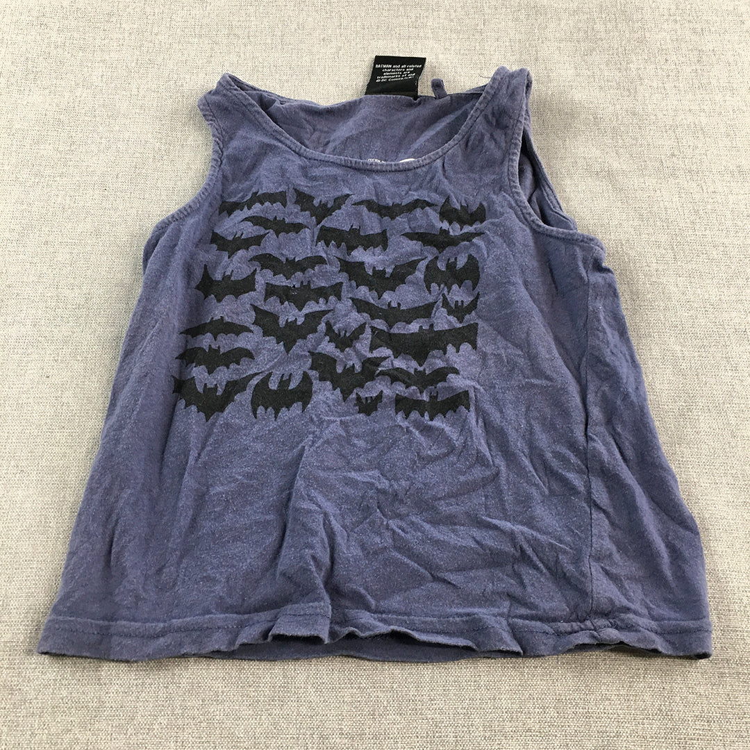 Batman Kids Boys Tank Top Size 2 Baby Toddler Purple DC Comic