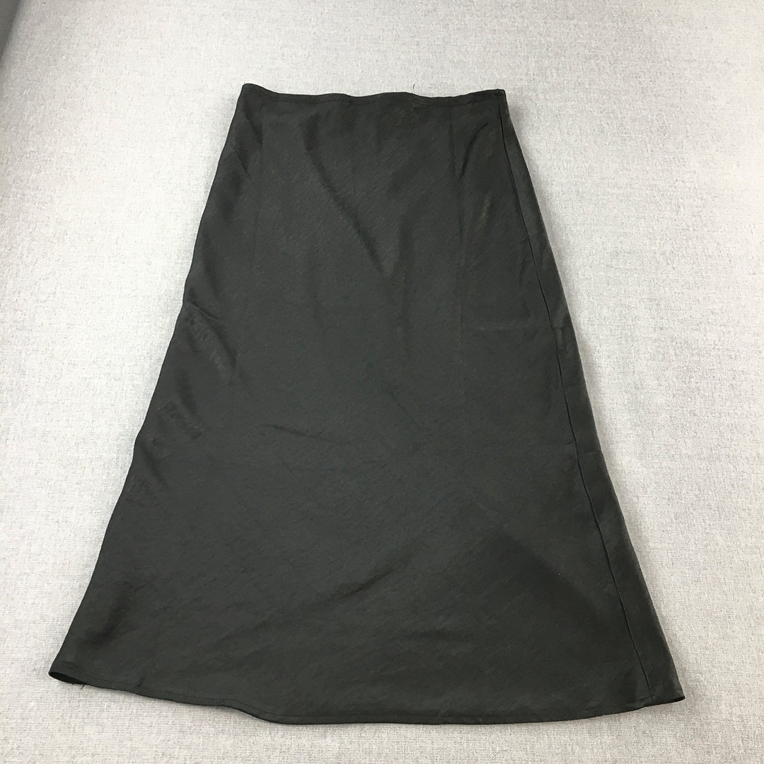 Blossom Womens Skirt Size 10 Black A-Line