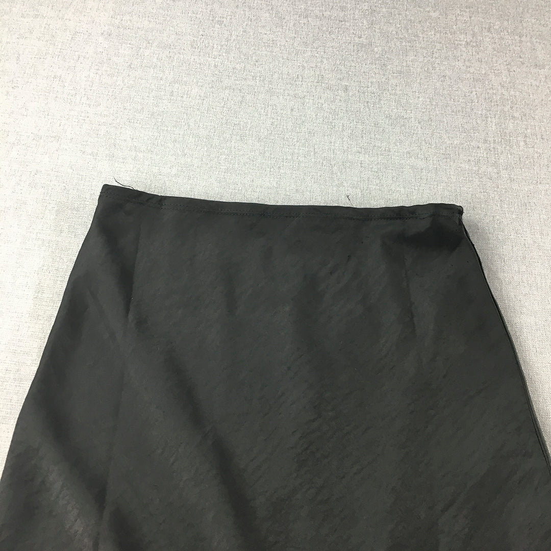 Blossom Womens Skirt Size 10 Black A-Line