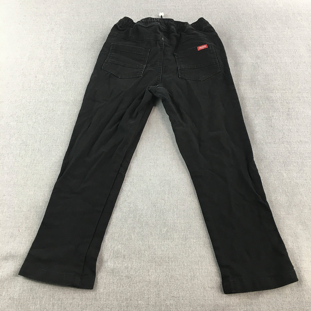 Seed Heritage Kids Girls Jogger Pants Size 8 Black Drawstring Pockets