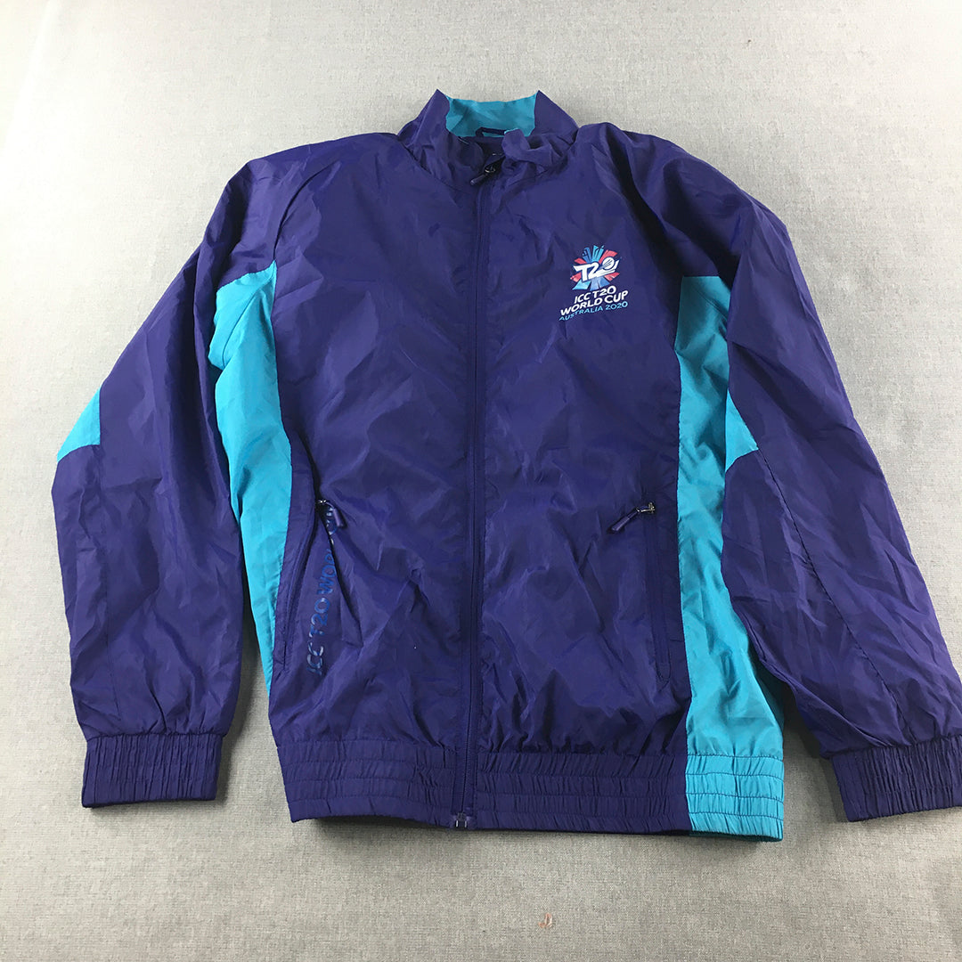 ICC T20 World Cup Australia 2020 Jacket Adult Size XL Purple Cricket Windbreaker