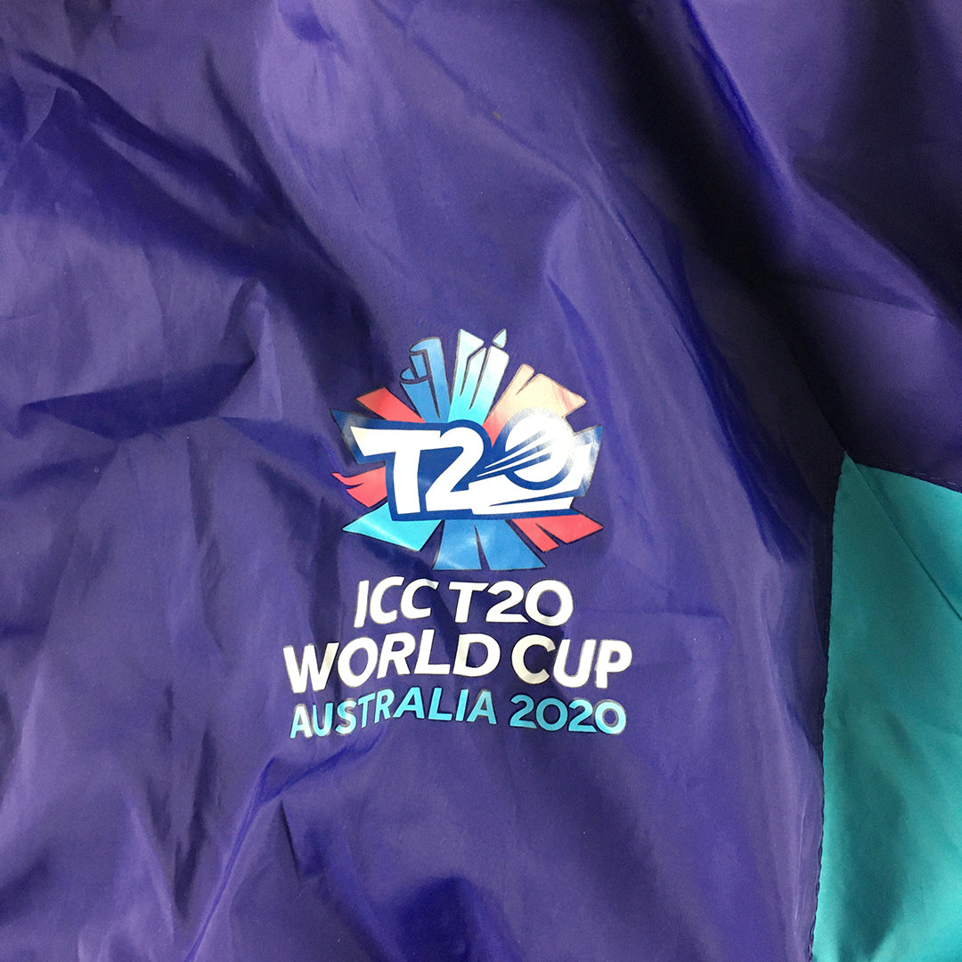 ICC T20 World Cup Australia 2020 Jacket Adult Size XL Purple Cricket Windbreaker