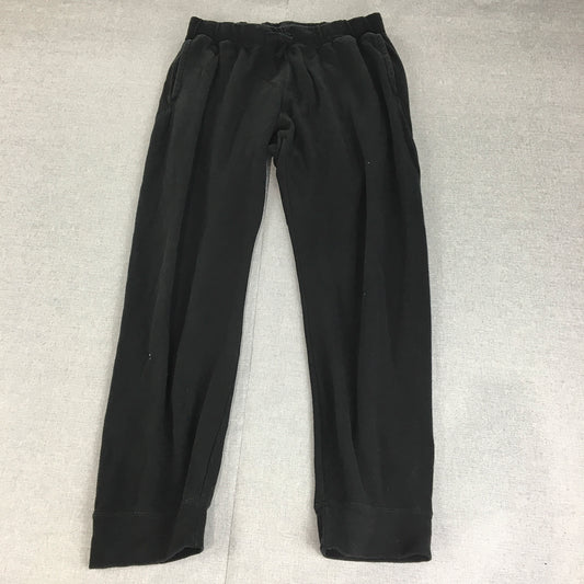 Uniqlo Mens Tracksuit Pants Size XL Black Drawstring Pockets Jogger