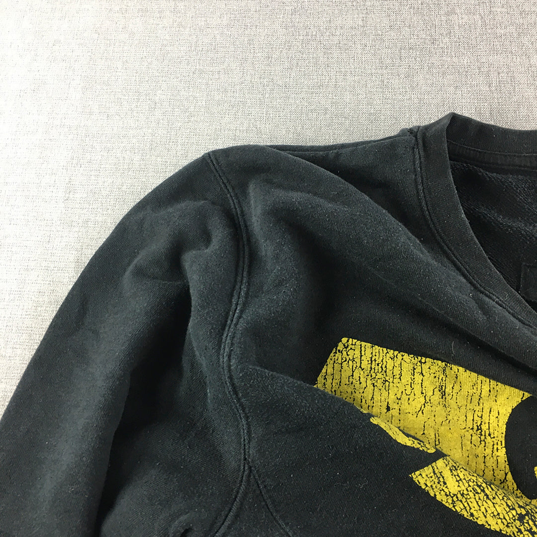 Wu-Tang Clan Mens Sweater Size M Black Logo Rap Retro Crew Neck Jumper